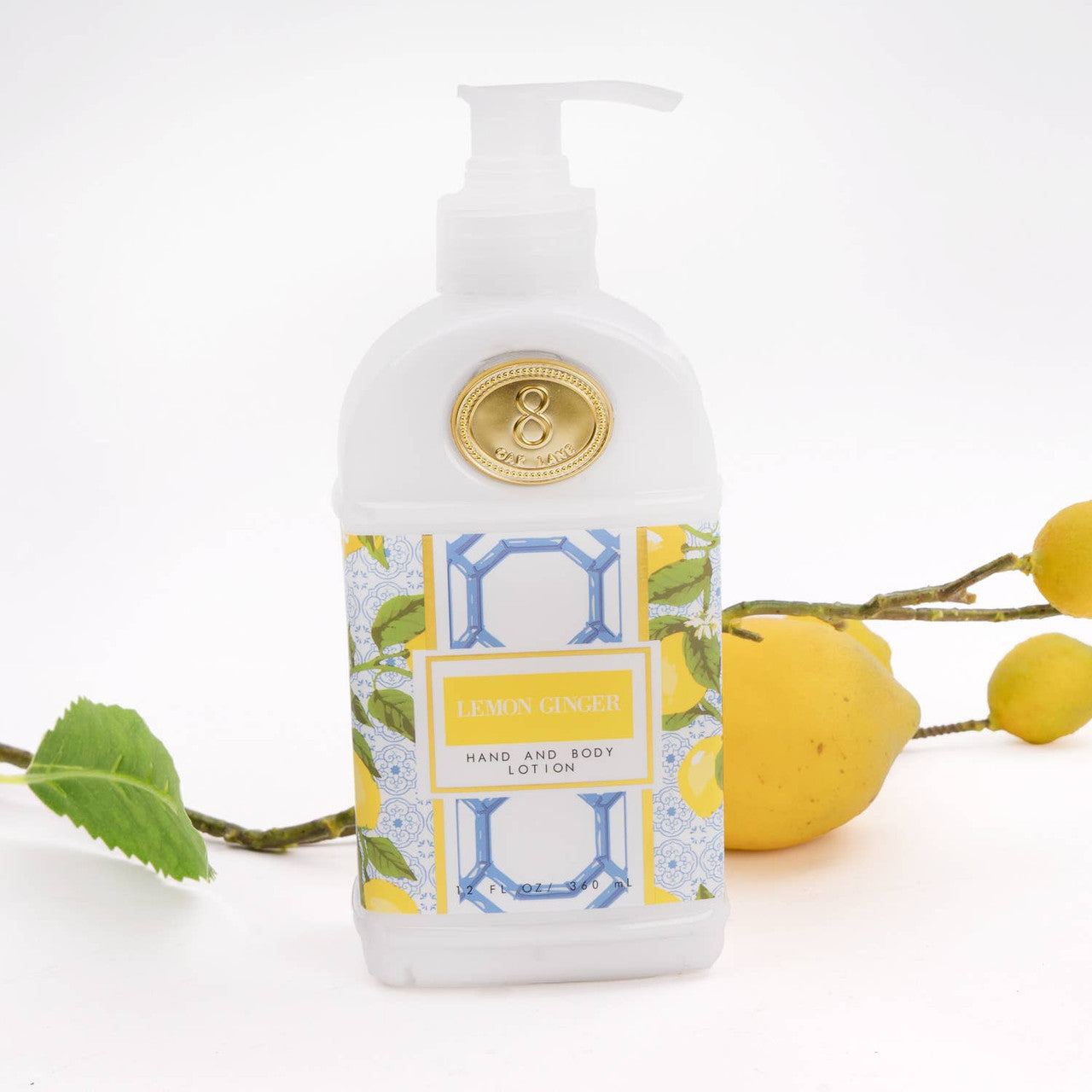 8 Oak Lane Lemon Ginger Hand & Body Lotion 