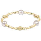 enewton Signature Cross Admire Pearl Pattern 3mm Bead Bracelet