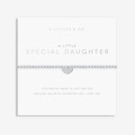 A Littles & Co Silver Special Daughter Bracelet on Card