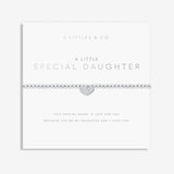 A Littles & Co Silver Special Daughter Bracelet on Card