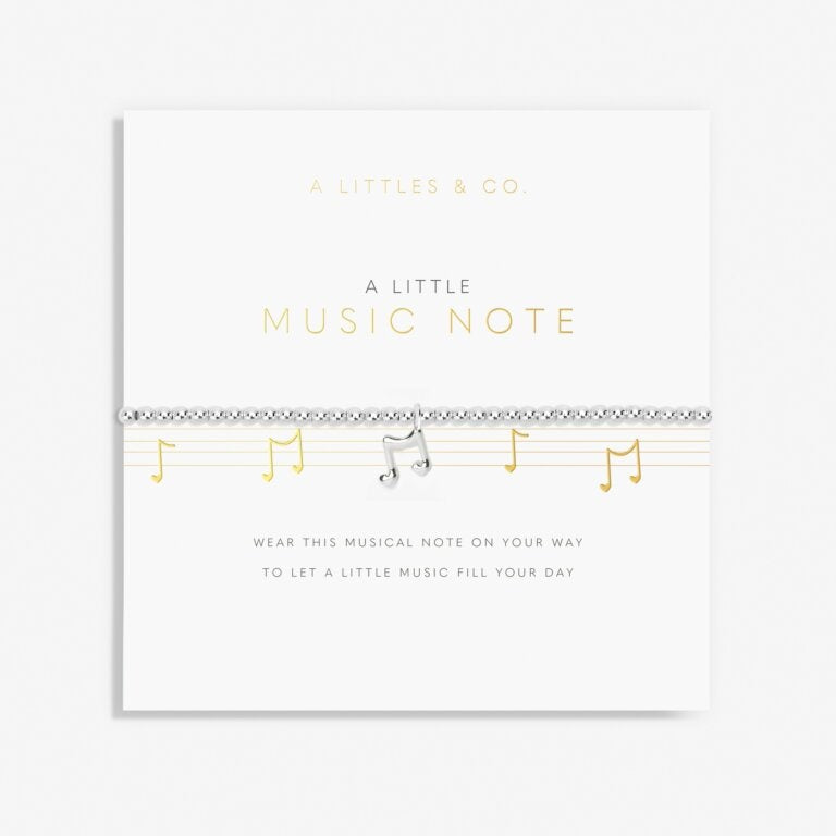 A  Littles & Co Bracelet Silver Music Note