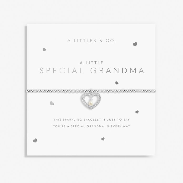 A Littles & Co Silver Special Grandma Bracelet on Card