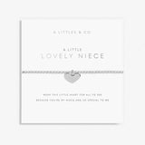 A Littles & Co Silver Lovely Niece Bracelet on Card