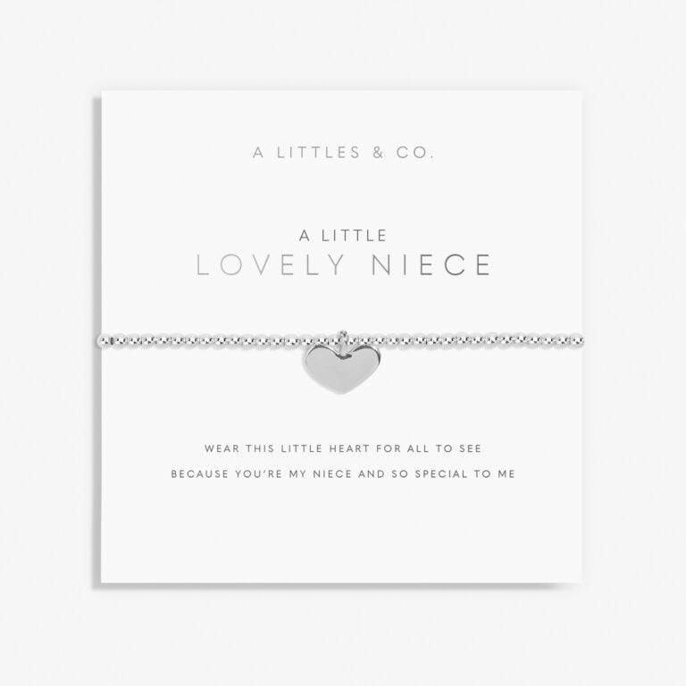 A Littles & Co Silver Lovely Niece Bracelet on Card