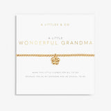 A Littles & Co Gold Wonderful Grandma Bracelet on Card