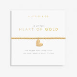 A Littles & Co Gold Heart Of Gold Bracelet on Card