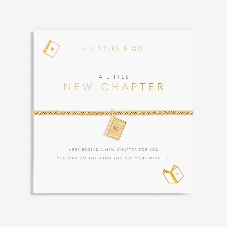 A Littles & Co Gold New Chapter Bracelet on Card