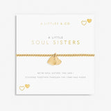 A Littles & Co Gold Soul Sisters Bracelet on Card