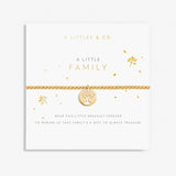 A Littles & Co Gold Family Bracelet on Card