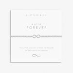 A Littles & Co Silver Forever Bracelet on Card