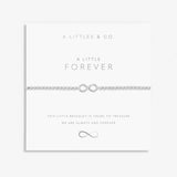 A Littles & Co Silver Forever Bracelet on Card