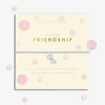 A Littles & Co Silver Confetti Friendship Bracelet on Card