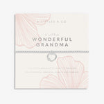 A Littles & Co Silver Wonderful Grandma Bracelet on Card