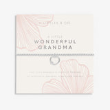 A Littles & Co Silver Wonderful Grandma Bracelet on Card