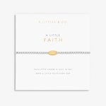 A Littles & Co Silver & Gold Faith Bracelet on Card
