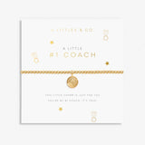 A Littles & Co Gold Number 1 Coach Bracelet on Card