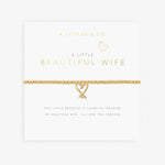 A Littles & Co Gold Beautiful Wife Bracelet on Card