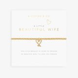 A Littles & Co Gold Beautiful Wife Bracelet on Card