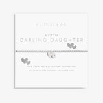 A Littles & Co Children's Silver Darling Daughter Bracelet on Card