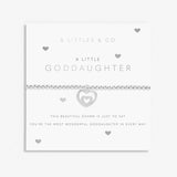 A Littles & Co Children's Silver Goddaughter Bracelet on Card