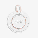 A Littles & Co Children's Silver Happy Little Moments Fabulous Friend Bracelet on Card