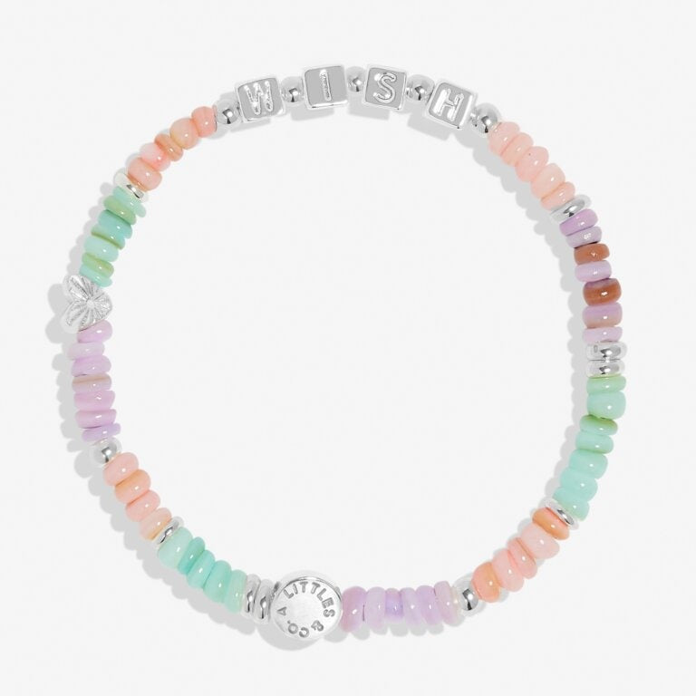 A Littles & Co Children's Silver Happy Little Moments Birthday Wish Bracelet 