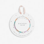 A Littles & Co Children's Silver Happy Little Moments Birthday Wish Bracelet on Card