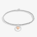 A Littles & Co Children's Silver and Rose Gold Lovely Granddaughter Bracelet