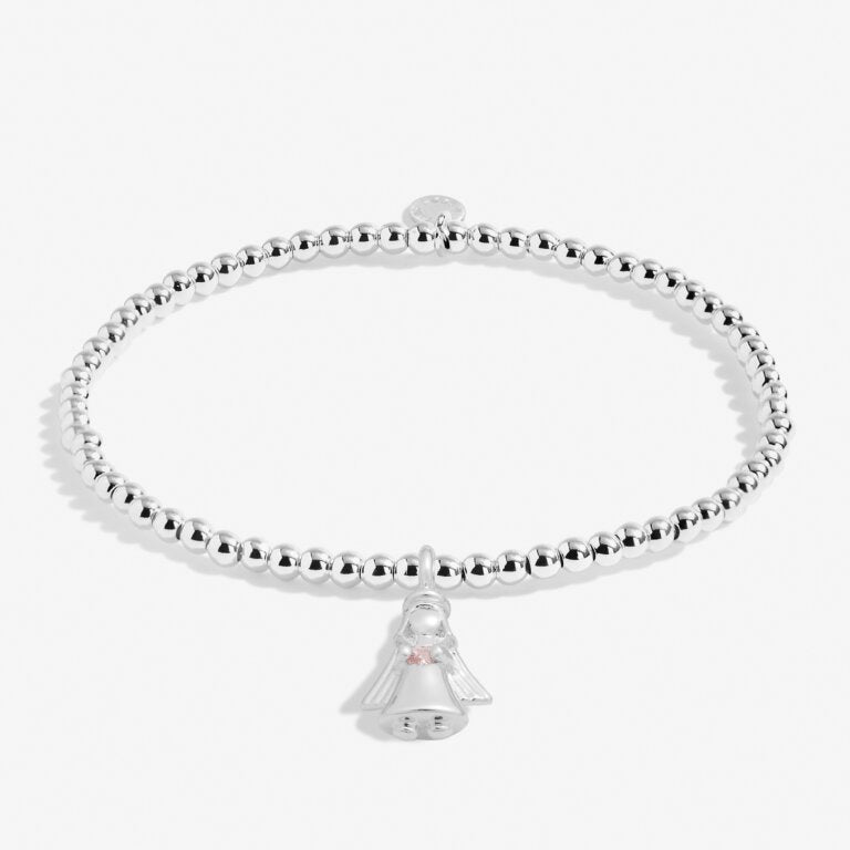 A Littles & Co Children's Silver Angels Watching Over You Bracelet