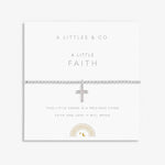 A Littles & Co Silver Children's Faith Bracelet on Card