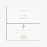 A Littles & Co Silver Children's Faith Bracelet on Card