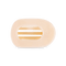 Teleties Medium Flat Round Clip Almond Beige