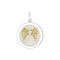 Gold/Ivory Lola angel wings fly pendant symbolizing love, protection, and remembrance by Be Charmed. Available at Be Charmed