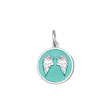 Lola Seafoam Angel Wings Pendant 