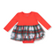Angel Dear Tutu Bodysuit – Holiday Plaid design with festive tutu skirt and snap closures. Available at Be Charmed.