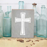 Rustic Marlin - Wood Block - Cross