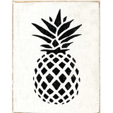 Rustic Marlin - Wood Block - Pineapple - Black