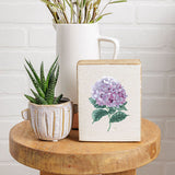 Rustic Marlin - Pink Hydrangea Wood Block