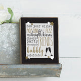 Rustic Marlin - Wood Block - New Year Favorites