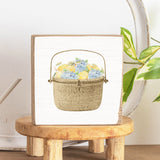 Rustic Marlin - Lemon Hydrangea Basket 6 x 6 Block
