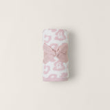Barefoot Dreams - CozyChic BITW Baby Blanket - 30x32 - Dusty Rose/Cream