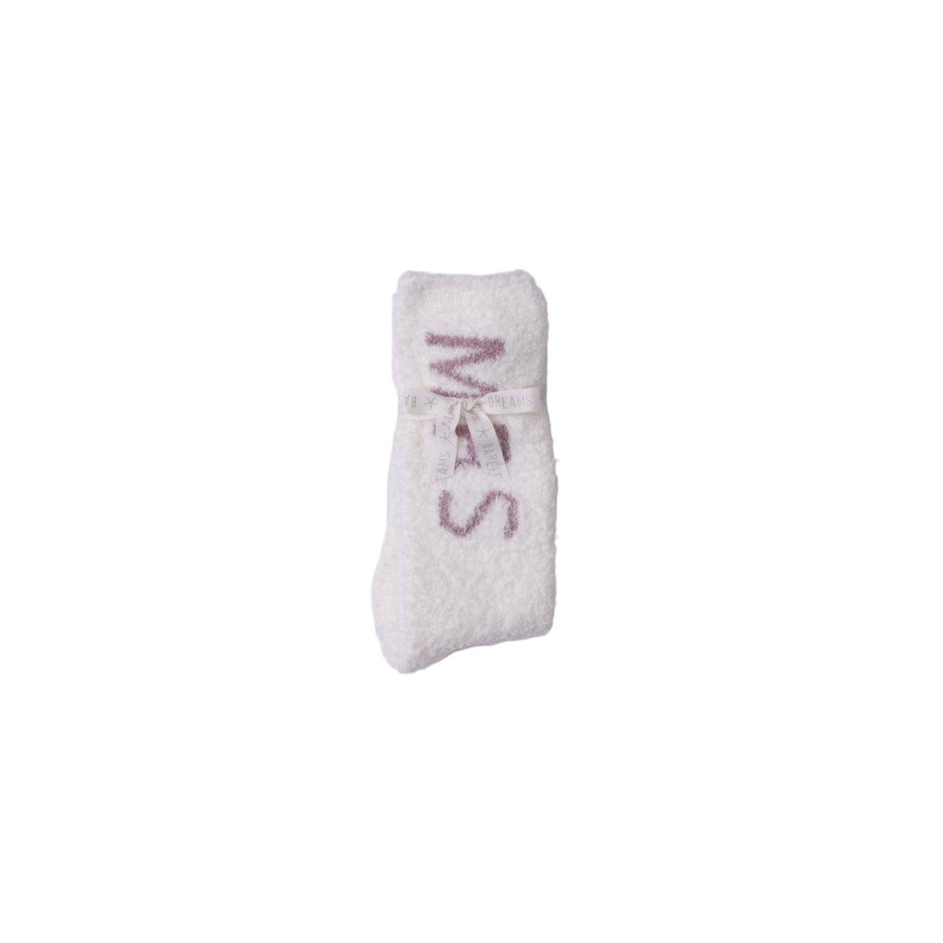 Barefoot Dreams CozyChic Mrs Socks in Pearl Teaberry—plush cozy women’s socks. Available at Be Charmed