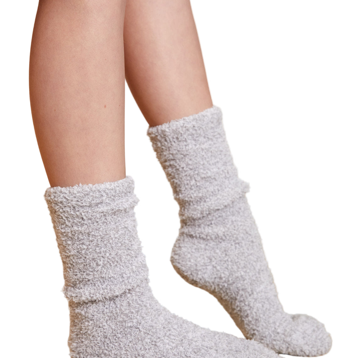 Barefoot Dreams Youth Ocean CozyChic Heathered Socks—plush cozy kids’ socks. Available at Be Charmed