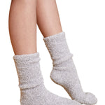 Barefoot Dreams Youth Ocean CozyChic Heathered Socks—plush cozy kids’ socks. Available at Be Charmed