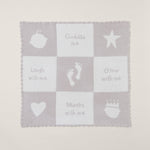 Barefoot Dreams Cream/Stone CozyChic Cuddle Receiving Blanket Opened