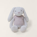 Front of Barefoot Dreams Almond/Pink CozyChic Bunnie Buddie With Vest