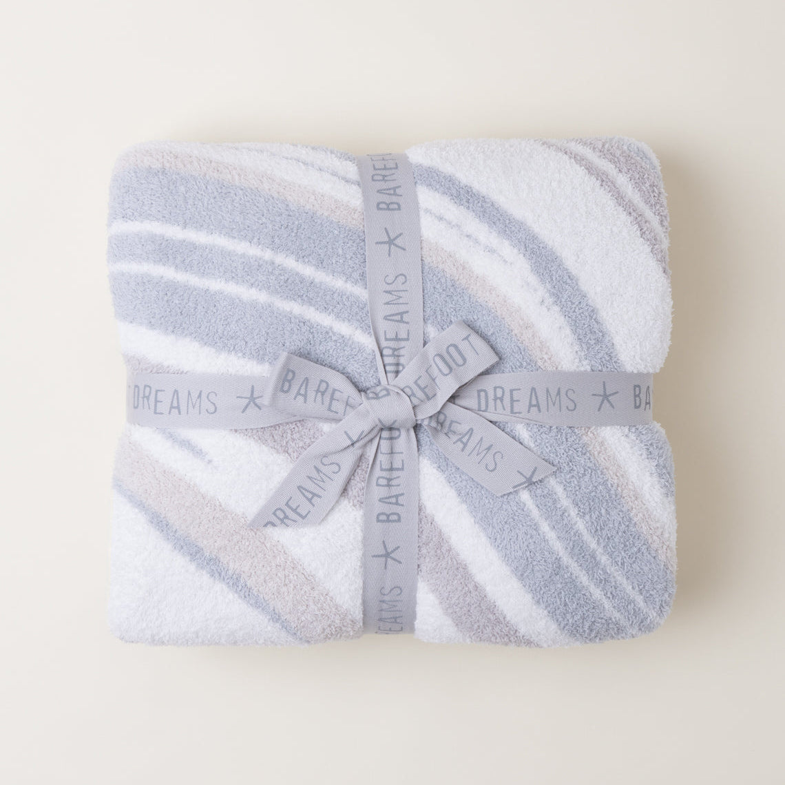 Barefoot Dreams Ocean Multi CozyChic Marbled Blanket 45X60 