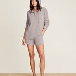Front of Barefoot Dreams Beach Rock CozyChic Ultra Lite Henley Hoodie
