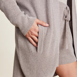 Close Up of Barefoot Dreams Beach Rock CozyChic Ultra Lite Cocoon Cardi