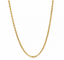 LOLA gold-tone cable chain necklace with rounded links on a white background. Available at Be Charmed.